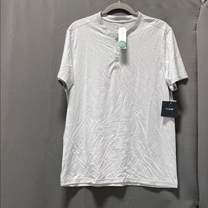 01.Algo Sam Performance Henley Light Grey - M